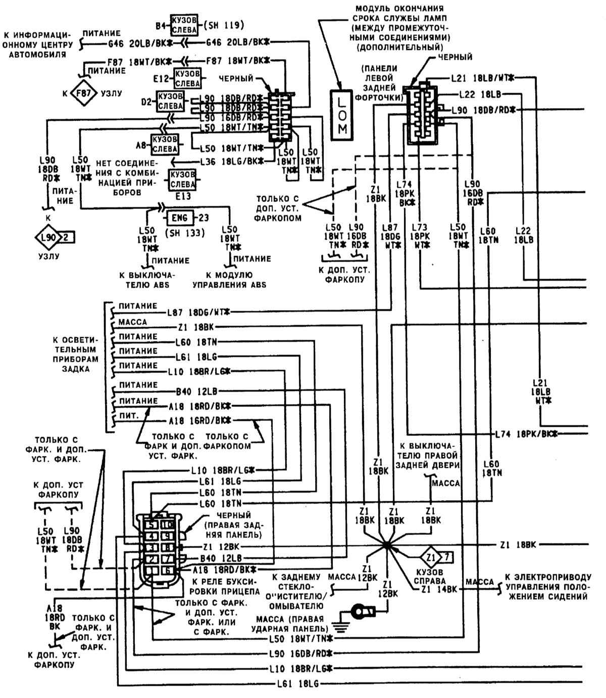 Электрические схемы - общая информация. Jeep Grand Cherokee (с 1993 по 1999  год выпуска)